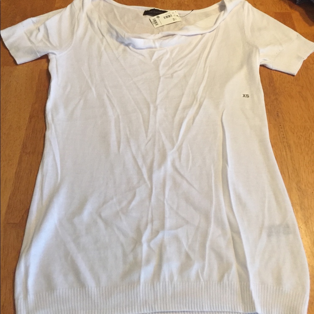 The limited white sweater sz xs 0 2